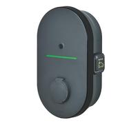 LEGRAND Borne recharge véhicule électrique Green'Up Home, avec protection | 3,7kW, monophasé, borne connectée, protection intégrée, prises modes 2 et 3, IP55, IK10, anthracite, contrôle via app