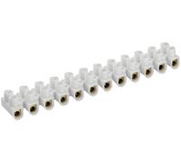 LEGRAND Bornes de raccordement, Nylbloc, 4mm², blanc, 250V, lot de 12 | 4mm², 12 éléments à vis imperdables, blanc, 250V max, 2 vis par borne, arrivée des fils des deux côtés