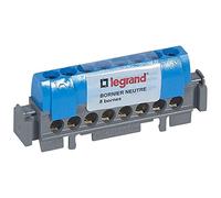 Bornier neutre à 8 bornes Legrand 76A 1+N 1 pièce