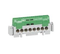 Legrand - Bornier de terre - 8 bornes pour câble 1,5mm² à 16mm² - vert