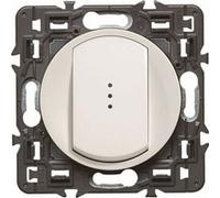 Legrand Poussoir lumineux Céliane Soft 6A avec voyant fourni Blanc