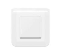 Legrand Poussoir simple Mosaic 6A blanc - Complet avec plaque et fixation à griffes