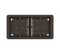 LEGRAND | Cadre 2 postes Céliane noir, installation horizontale ou verticale en saillie, 2 hauteurs réglables 27mm ou 40mm, entrée amovible pour moulure