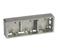 Legrand - Cadre 3 postes horizontal ou vertical pour pose en saillie Céliane - Titane