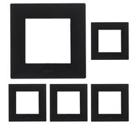 LEGRAND Cadre individuel de la gamme Niloé Step pour installation composable, couleur anthracite, 398275 (Lot de 5)