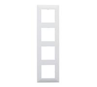 LEGRAND Cadre quadruple de la gamme Niloé Step pour installation composable, couleur blanche, 398274