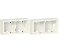 Legrand - Cadre saillie 2 postes dooxie finition blanc - emballage blister (Lot de 2)