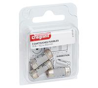 Legrand - Cartouches fusibles pour porte-fusibles - avec témoin - 10,3x25,8mm - 10A
