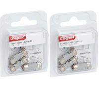 Legrand - Cartouches fusibles pour porte-fusibles - avec témoin - 10,3x25,8mm - 10A (Lot de 2)