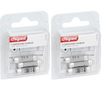 Legrand - Cartouches fusibles pour porte-fusibles - avec témoin - 8,5x31,5mm - 16A, Inconnu (Lot de 2)