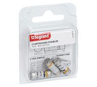 LEGRAND | Cartouches Fusibles Pour Porte-Fusibles, Sans Témoin De Fusion, Lot De 3 Cartouches 8,5x23mm, Protège Contre Courts-Circuits Et Surcharges