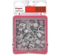 LEGRAND Cavalier fixe-câble Multifix x100 - Ø14 mm à Ø20 mm - gris
