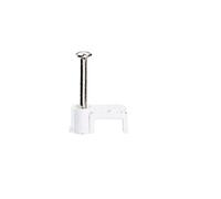 Legrand - Cavaliers Fixfor x 20 - pour câble méplat 2x1 mm² - blister - blanc