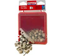 Legrand - Cavaliers Multifix x 100 - souples - pour câble Ø10mm à Ø14 mm - gris
