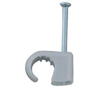 Legrand - Cavaliers Multifix x 100 - souples - pour câble Ø14mm à Ø20 mm - gris