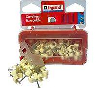 Legrand - Cavaliers Multifix x 100 - souples - pour câble Ø7mm à Ø10 mm - blanc