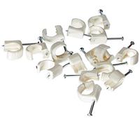 Legrand - Cavaliers Multifix x 20 - souples - pour câble Ø14mm à Ø20 mm - blister - blanc