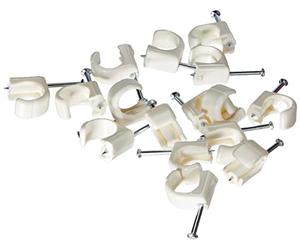 Legrand - Cavaliers Multifix x 20 - souples - pour câble Ø14mm à Ø20 mm - blister - blanc