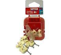 Legrand - Cavaliers Multifix x 20 - souples - pour câble Ø7mm à Ø10 mm - blanc