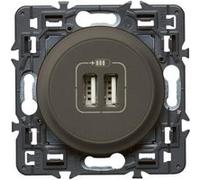 LEGRAND - Celiane double USB 1500mA graphite G