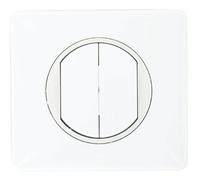 Legrand Celiane LEG99956 Interrupteur double ou double va et vient 10 ampères complet Blanc