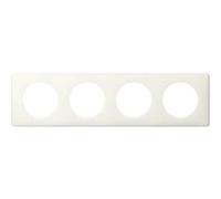 Plaque LEGRAND Céliane 4 postes laqué blanc