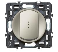 LEGRAND Celiane Poussoir à voyant lumineux 6A à encastrer composable titane