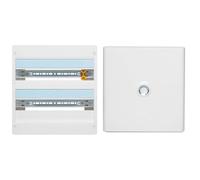 LEGRAND - Coffret Drivia 18 modules 2 rangées IP30 IK05 - Blanc RAL9003 avec Porte Drivia blanche IP40 IK07 pour coffret réference 401222 - RAL9003