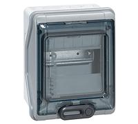 LEGRAND Coffret étanche, Plexo³, 6 modules, gris, IP65, IK09, saillie