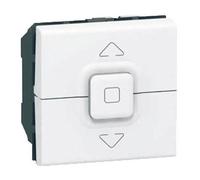 Legrand Interrupteur individuel volets roulants Mosaic 2 modules Blanc Connexion rapide sans outil