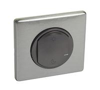 Legrand - Commande Lever/Coucher pour installation connectée Céliane with Netatmo avec plaque Métal Tungstène
