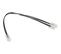 Legrand Cordon répartiteur téléphone double RJ45 - Cordon quadruple, prise double noir
