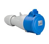 Legrand, Coupleur CEE, 32 A bleu 3 pôles (2P+PE), 6 h (230 V/16 A), indice de protection IP44, IK09, 090106
