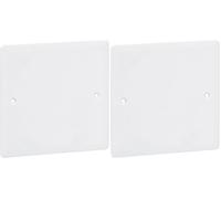 LEGRAND | Couvercle Finition Batibox 100 * 100, Couvercle Carré Pour Boîte D'Encastrement, Fixation Par Clips Et Vis, Finition Blanche Plastique (Lot de 2)