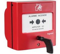 Legrand Déclencheur manuel 138012 DM - Conventionnel standard rouge - Équipement d'alarme incendie