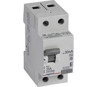 Legrand Disjoncteur différentiel 25A, 30mA Disjoncteur différentiel, RCD, 2 pôles - 25A / 30mA, 402036