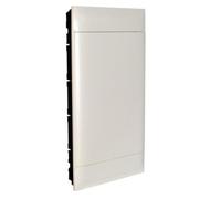 Legrand Distributeur mural creux Praktibox S avec porte en plastique, blanc, 3 x 12 modules LeGRAND