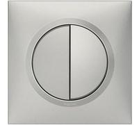 Legrand Interrupteur double va-et-vient Dooxie 10A alu complet