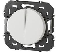 Legrand - Double poussoir 6A à composer - Dooxie - blanc Blanc G