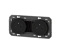 Prise modulaire sans commutateur 16A noire Legrand Dooxie 1 pièce