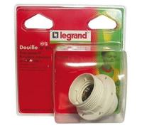 Legrand Douille E27 demi-filetée trou passe-fil Blanc