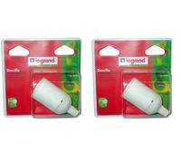 Legrand - Douille pour ampoule B22 - connexion rapide - isolant blanc (Lot de 2)