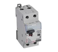 Legrand DX3 Interrupteur FI/LS caractéristique C, 10A, 1P+N, 6kA, 30mA, type A, 230VAC, 2TE 411059