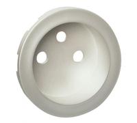 Enjoliveur Céliane - prise 2P+T standard - Titane - non affleurant Titane
