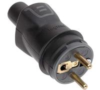 Legrand – Fiche mâle avec terre – caoutchouc – à vis – 16A – sortie droite