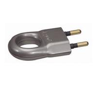 LEGRAND FICHE M 2P 6A PLAST. ALU VR50165
