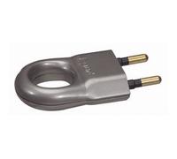 LEGRAND FICHE M 2P 6A PLAST. ALU VR50165
