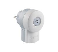 Fiches plastique avec interrupteur 2P+T - Mâle - Blanc
