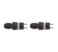 Legrand - Fiche mâle avec terre et presse-étoupe - caoutchouc - 16A (Lot de 2)