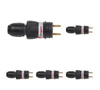 Legrand - Fiche mâle avec terre et presse-étoupe - caoutchouc - 16A (Lot de 5)